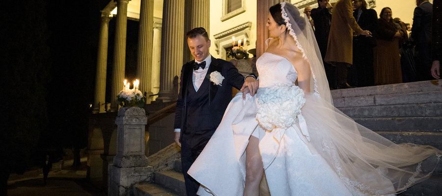 cerimonia matrimonio Villa Alba Gardone Riviera autunno