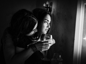 alt=Bride in front of Castello Brown in Portofino during Irida & Steven’s destination wedding