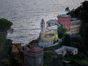 alt=view from the Castle Brown destination wedding Italy