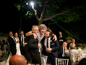 alt=Wedding invitation and elegant decor details for a destination wedding in Portofino