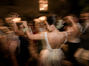 alt=bride's dance at the wedding in Portofino destination wedding Italy
