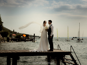 Momenti spontanei reportage matrimonio a Malcesine  Lago di Garda - fotografo di matrimonio