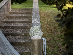 bouquet della sposa dopo la cerimonia