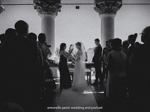 sposa all'altare toglie il velo sull'isola del garda