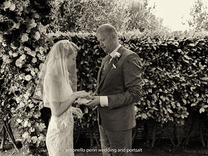 Scambio delle promesse e degli anelli con vista sul Lago di Garda