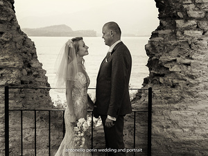 Servizio fotografico di matrimonio alle Grotte di Catullo, Sirmione