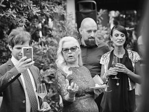 alt=the mother of the bride at the wedding reception