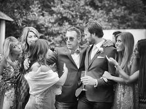 alt=the groom during the reception at Villa Mosconi Bertani, Lake Garda